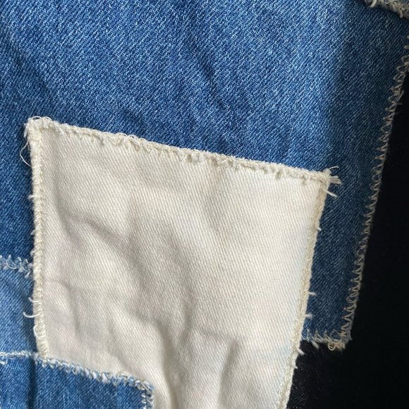 BDG Patchwork Denim Trucker Jacket Medium - Picture 8 of 8